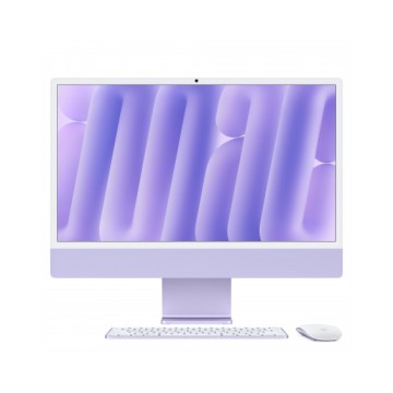 iMac viola - Vetro con nanotexture - RAM 24GB di memoria unificata - HD SSD 2TB - Magic Trackpad - Magic Keyboard con Touch ID e