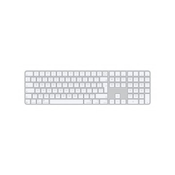 Magic Keyboard con Touch ID and Numeric Keypad per Mac models con Apple silicon - International English - Bianco Keys con porta 