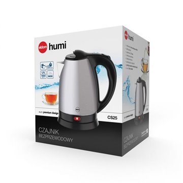 ELDOM Steel kettle HUMI  1800 W  capacity 1.7L  hob