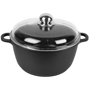 Maestro MR-4616C Pot with lid 16 cm 1 l Black