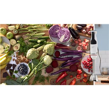 Bosch Serie 4 MSM4W210 blender 0.6 L Immersion blender 600 W Black  White