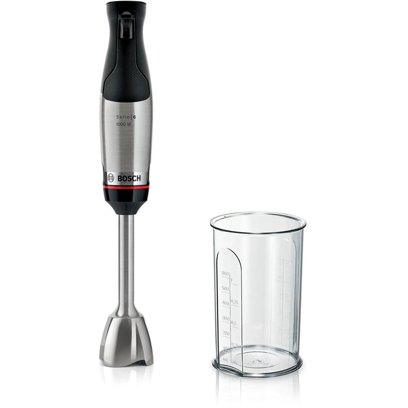 Bosch Serie 6 MSM6M610 blender Immersion blender 1000 W Black Stainless steel Bosch Serie 6 MSM6M610 blender Immersion blender 1000 W Black Stainless steel
