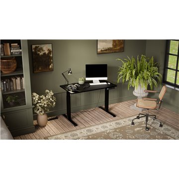 Desk with electric height adjustment MOON 121x67x72-120 black