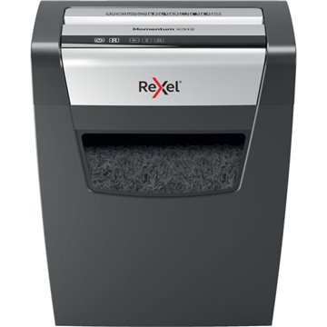 Rexel Momentum X410 paper shredder Particle-cut shredding Black  Grey