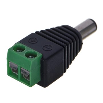 Electrical power plug Black Green