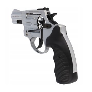 ZORAKI R1-K6L BAS alarm signal blank firing revolver  2.5  barrel  .22 Long Blank caliber  chrome flash (R1256MNP-BAS)