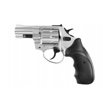 ZORAKI R1-K6L BAS alarm signal blank firing revolver  2.5  barrel  .22 Long Blank caliber  chrome flash (R1256MNP-BAS)