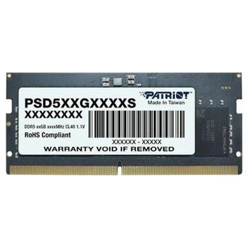 RAM Patriot Signature 32GB (1x32GB) DDR5 5600MHz CL46 SODIMM RAM Patriot Signature 32GB (1x32GB) DDR5 5600MHz CL46 SODIMM