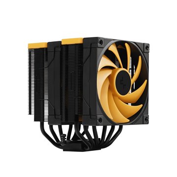 DeepCool AK620 Zero Dark Zoria Processor Air cooler 12 cm Black  Yellow 1 pc(s)