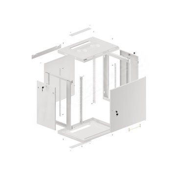 LANBERG WALL MOUNT RACK CABINET 19  12U 600X450