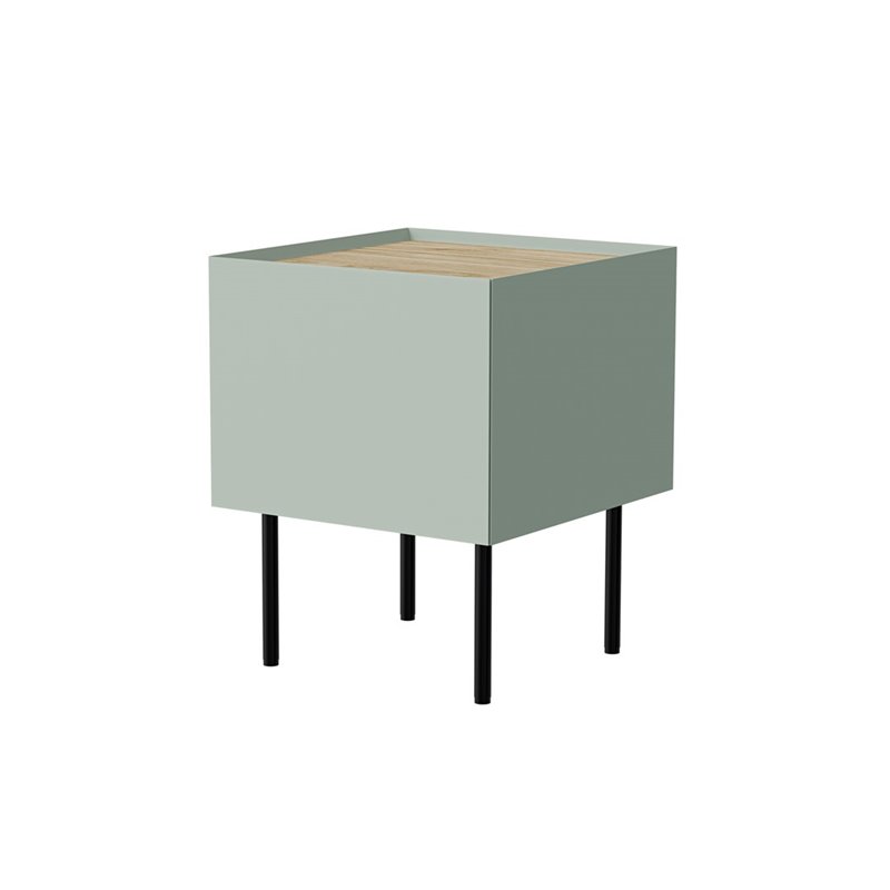 Cama Bedside table 2 pcs. FELLINI 40x41x60 olive + oiled oak top Cama Bedside table 2 pcs. FELLINI 40x41x60 olive + oiled oak top