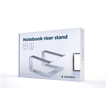 Gembird NBS-D1-01 laptop stand Aluminium  Silver 39.6 cm (15.6 )
