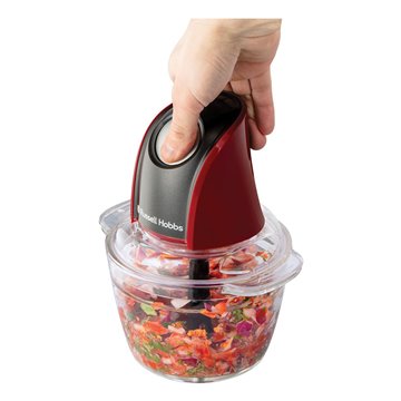 Russell Hobbs 27130-56 electric food chopper 0.5 L 200 W Black  Red  Transparent