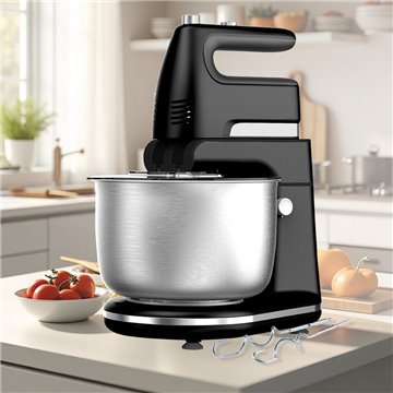 Maestro MR-553 Stand mixer with rotating bowl 600 W Black  Steel