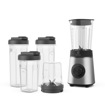 Electrolux E4CB1-6ST 1 L Tabletop blender 350 W Black  Stainless steel  Transparent