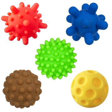 Sensory balls without holes TULLO 5 pcs