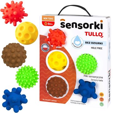 Sensory balls without holes TULLO 5 pcs