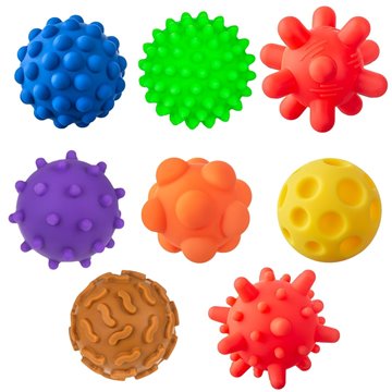 Sensory balls without holes TULLO 8 pcs