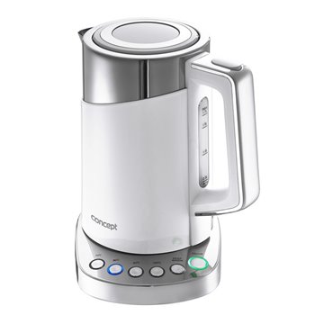 Concept RK3170 electric kettle 1.7 L 2200 W Stainless steel  White