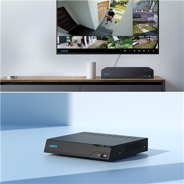 Reolink NVS8 - 8-Channel PoE NVR for 24/7 Recording  Support up to 16MP  2TB HDD Built-in  Up to 12TB Storage Capacity  black