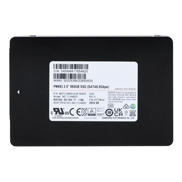SSD Samsung PM883 960GB SATA 2.5  MZ7LH960HAJR-00005 (DWPD 1.3)