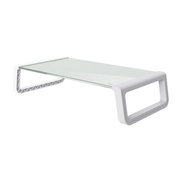 Trust Monta - Tempered glass monitor stand (white)