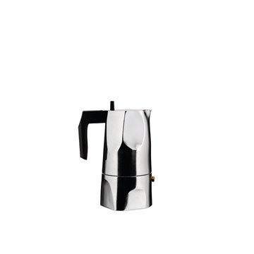 Alessi MT18/3 Espresso Machine Ossidiana  Stainless Steel  Alu  3.5 x 18.5 x 40.5 cm