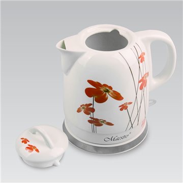 Feel-Maestro MR-066-RED FLOWERS electric kettle 1.5 L 1200 W Red  White