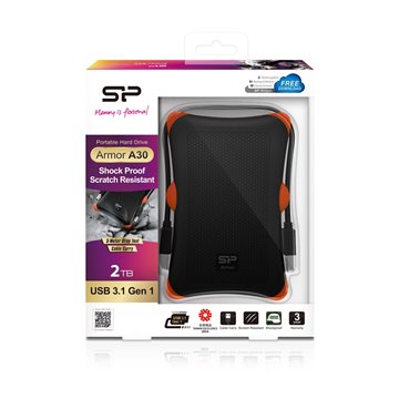 Silicon Power Armor A30 external hard drive 2000 GB Black