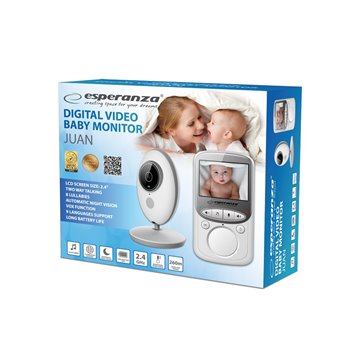 Esperanza EHM003 LCD Baby Monitor 2.4  White