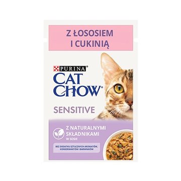 CAT CHOW Sensitive Salmon with zucchini - wet cat food - 85 g