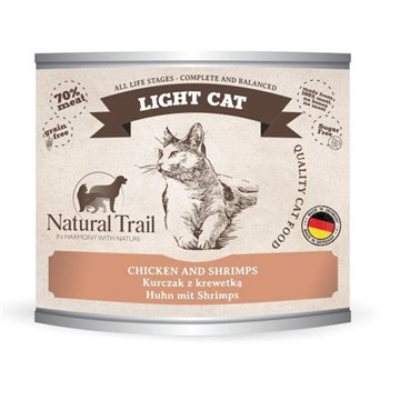 NATURAL TRAIL Light Cat Chicken with shrimp - wet cat food - 200g
