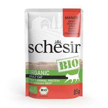 SCHESIR Bio Beef in pate - wet cat food - 85g
