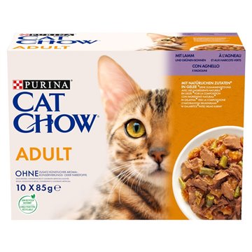 PURINA Cat Chow Lamb  Green Beans - wet cat food - 10x85 g