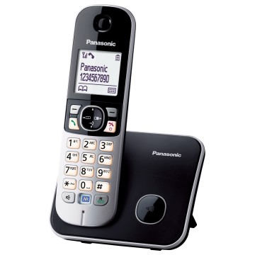 Panasonic KX-TG6811 - Cordless phone with caller ID - DECT - Black (KX-TG6811GB)