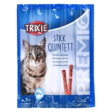 Snacks Premio Sticks-blackened salmon with trout-dry cat food-5x5g