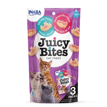 INABA Juicy Bites Shrimp and Seafood - cat treats - 3x11 3 g