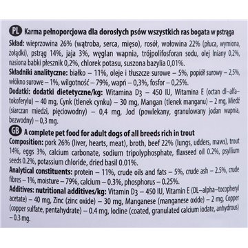 Dolina Noteci Premium Trout - wet dog food 400 g