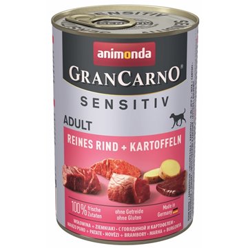 ANIMONDA GranCarno Adult Sensitiv Beef with potatoes - wet dog food - 400g