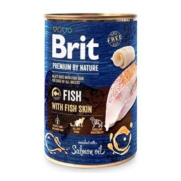 BRIT Premium by nature Fish with fish skin - wet dog food - 400g