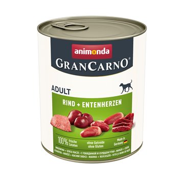 ANIMONDA GranCarno Adult Beef and duck hearts - wet dog food - 800g