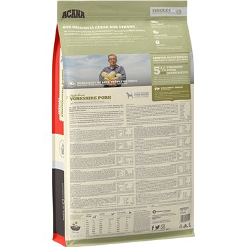 Acana Singles Yorkshire Pork  11 4 kg