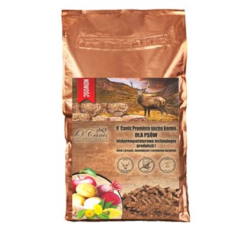 O'CANIS Deer with millet  potatoes  and red beet - dry dog food - 12kg