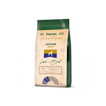 FITMIN Nutritional Programme Junior Maxi Lamb with beef - dry dog food - 12kg