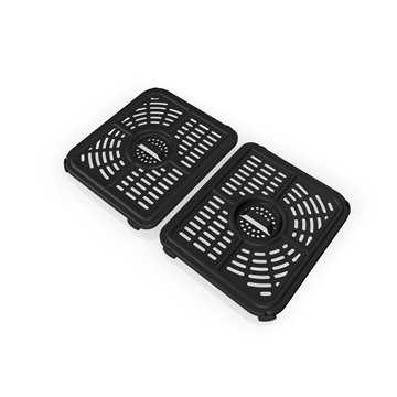 Ninja AF500EU fryer Double 10.4 L Stand-alone 2470 W Hot air fryer Black  Stainless steel
