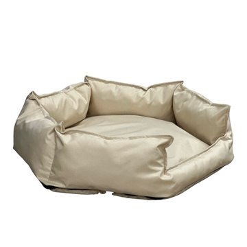GO GIFT Hexagon beige XL - pet bed - 75 x 55 x 15 cm