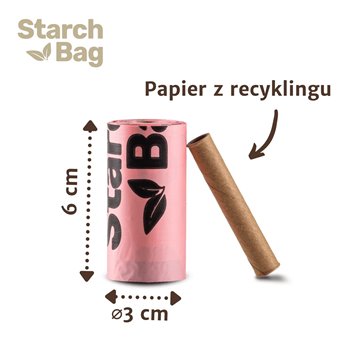 STARCH BAG - Dog poop bags -  1 x 15 pcs