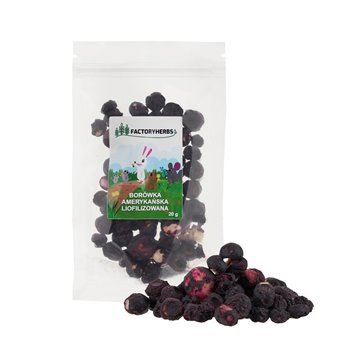 FACTORY HERBS Freeze-dried blueberries - treat for rodents and rabbits - 10g