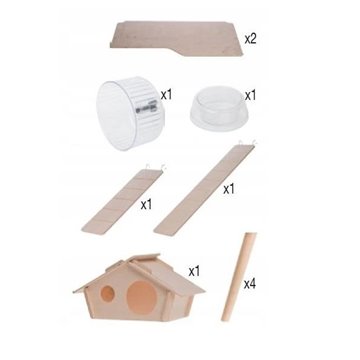 Zolux Cage Neo Silta small rodents H58  Gray