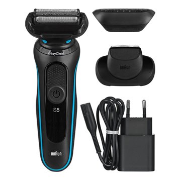Braun Series 5 51-M1200s Foil shaver Trimmer Black  Blue